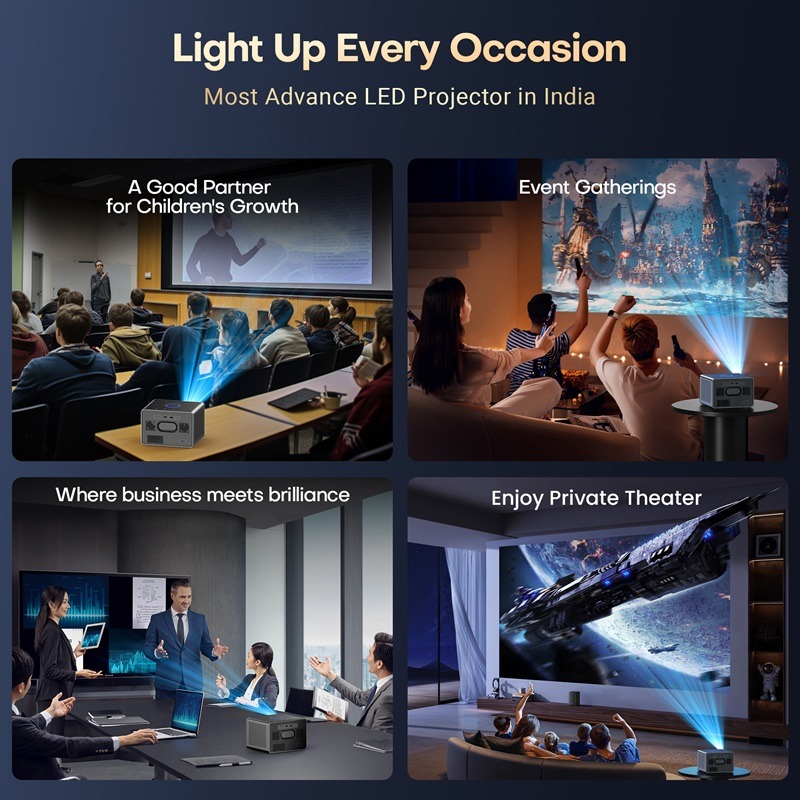 XElectron iProjector 3 Plus | Official Google TV | Dust Proof, Brightest 25000 Lumens feature 5