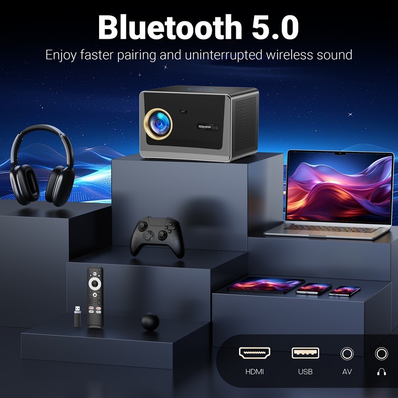 XElectron iProjector 3 Plus | Official Google TV | Dust Proof, Brightest 25000 Lumens feature 3