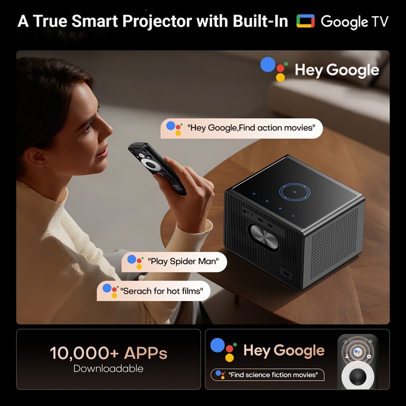 XElectron iProjector 3 Plus | Official Google TV | Dust Proof, Brightest 25000 Lumens feature 2