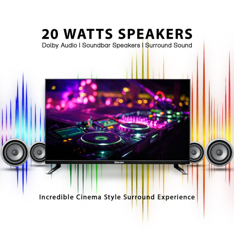XElectron 32 Inch (80 cm) HD Ready Smart Android LED TV with Built-in Soundbar feature 2