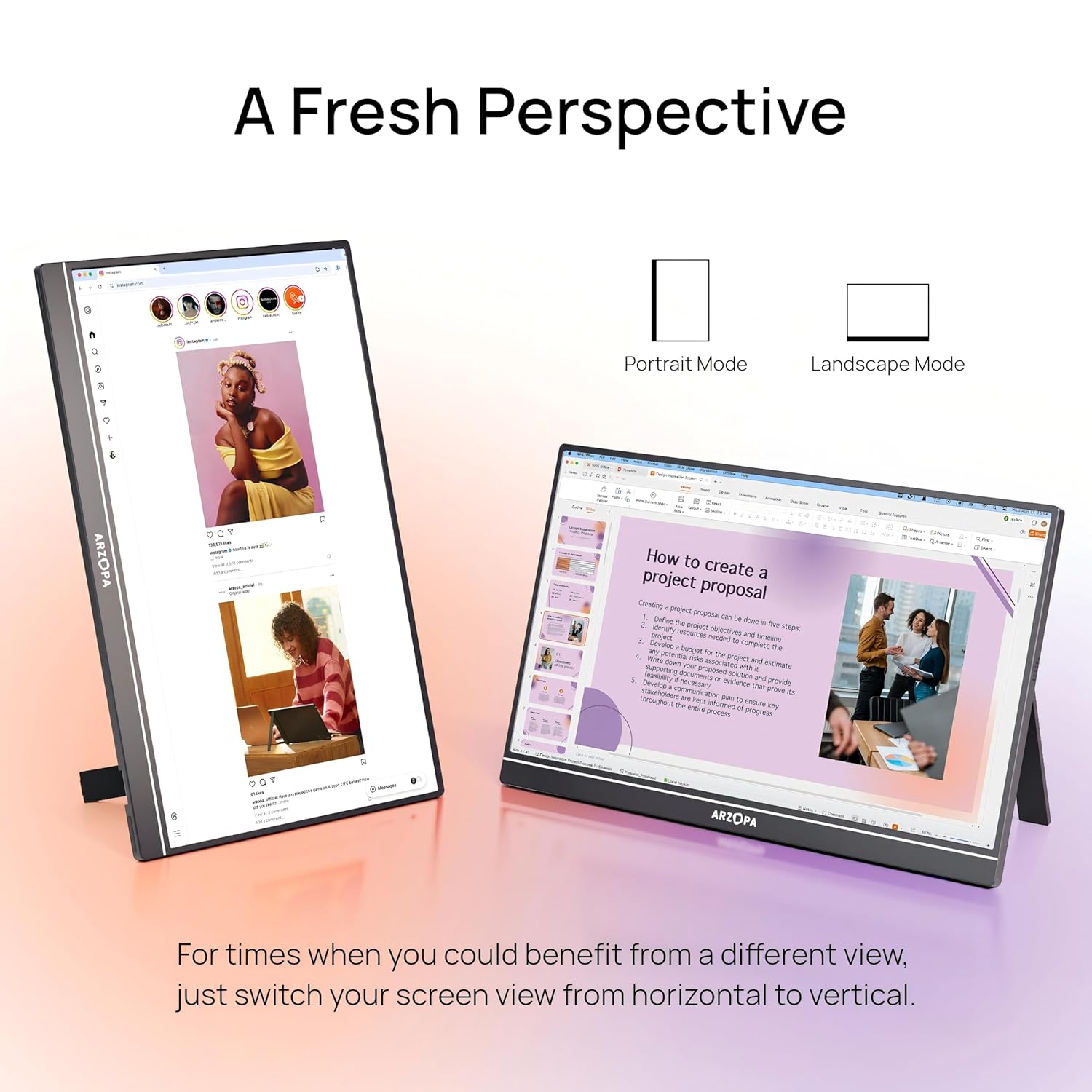 ARZOPA 16.1” FHD 1080P Portable Monitor feature 4