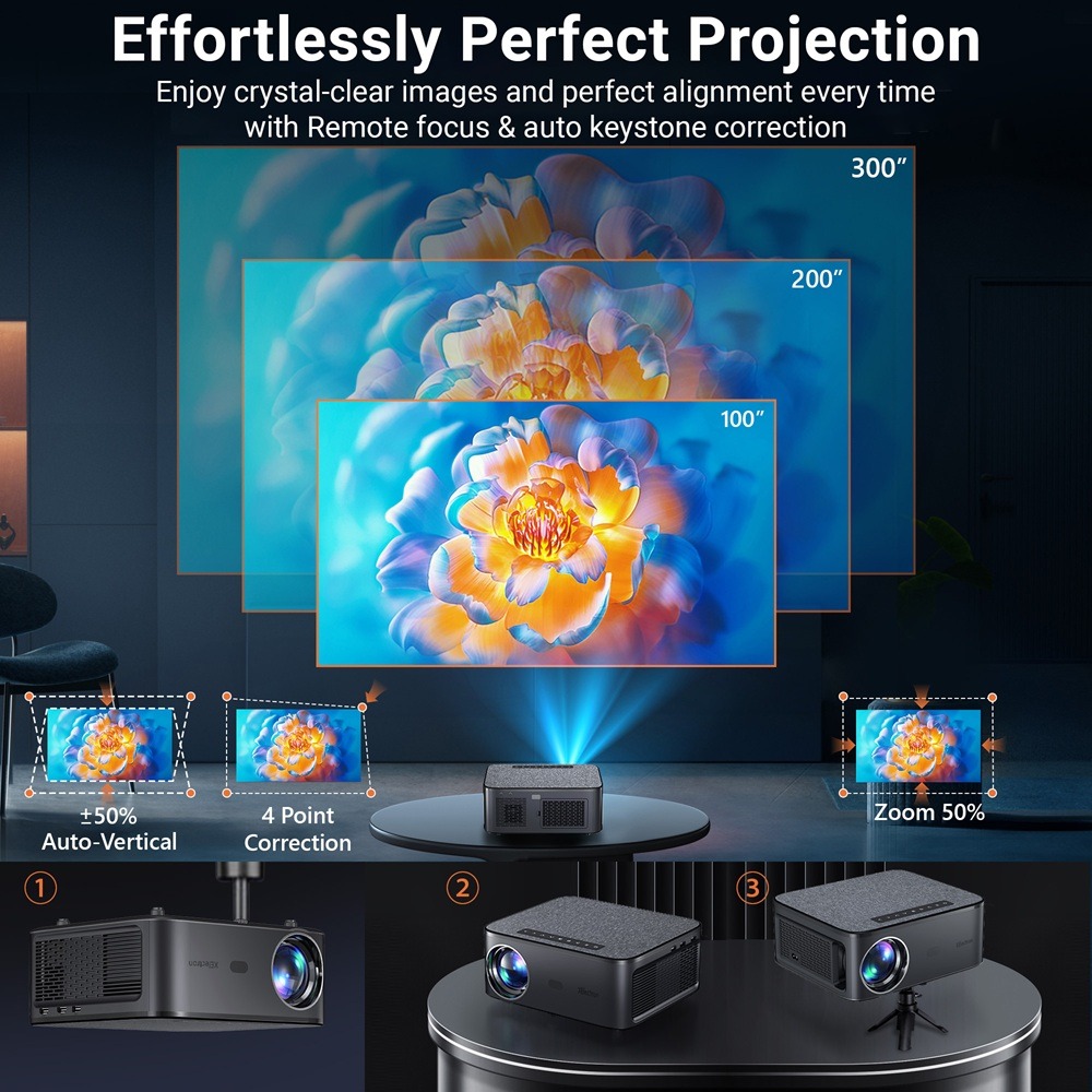XElectron iProjector 1 Plus Digital Focus Auto Keystone Smart Projector feature 3