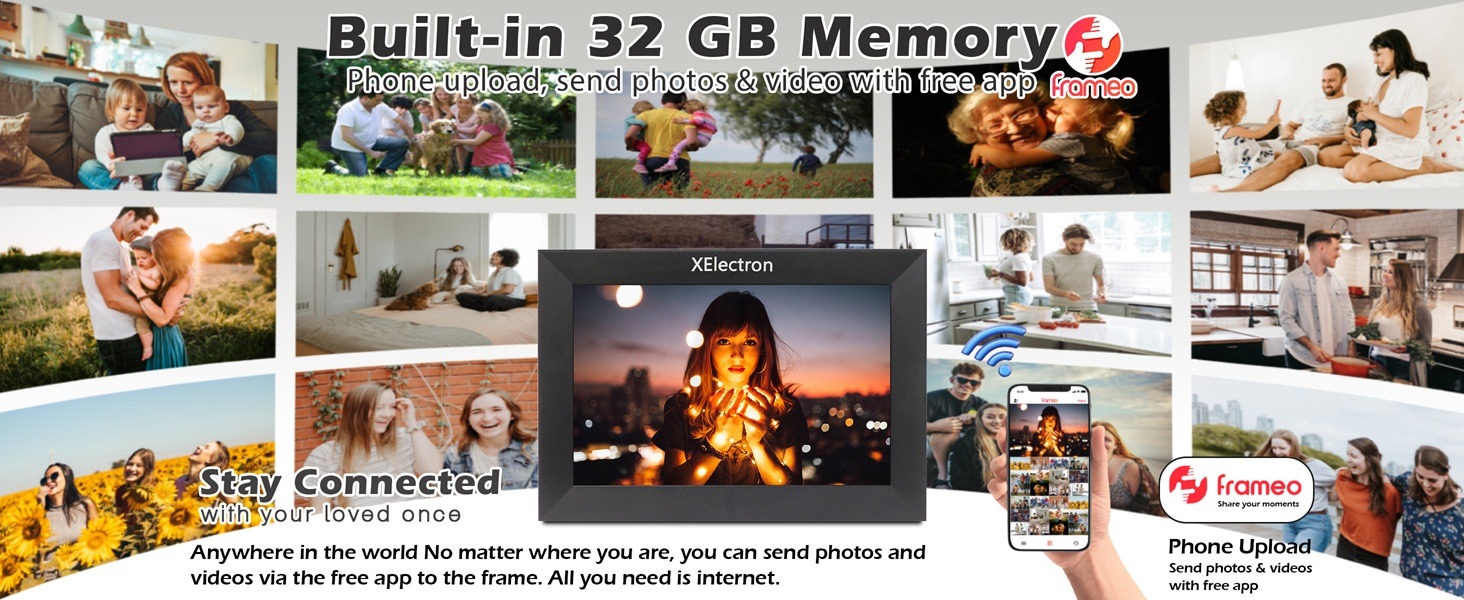 XElectron 10.1 inch WiFi Digital Photo Frame 2