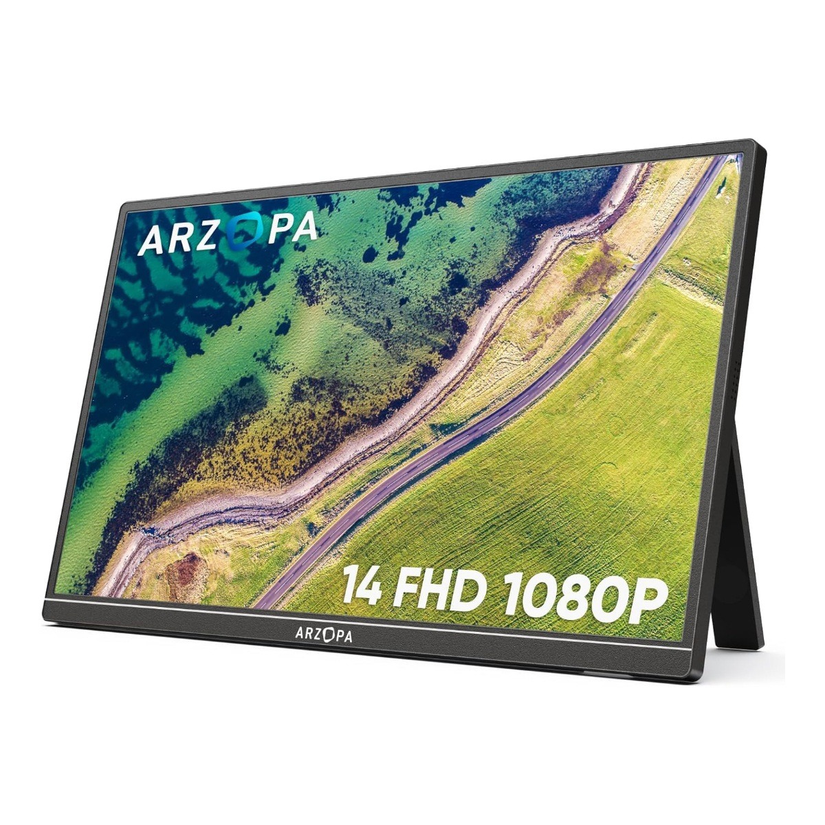 ARZOPA Portable Monitor Kickstand, 14.0″ Ultra Slim Portable Laptop