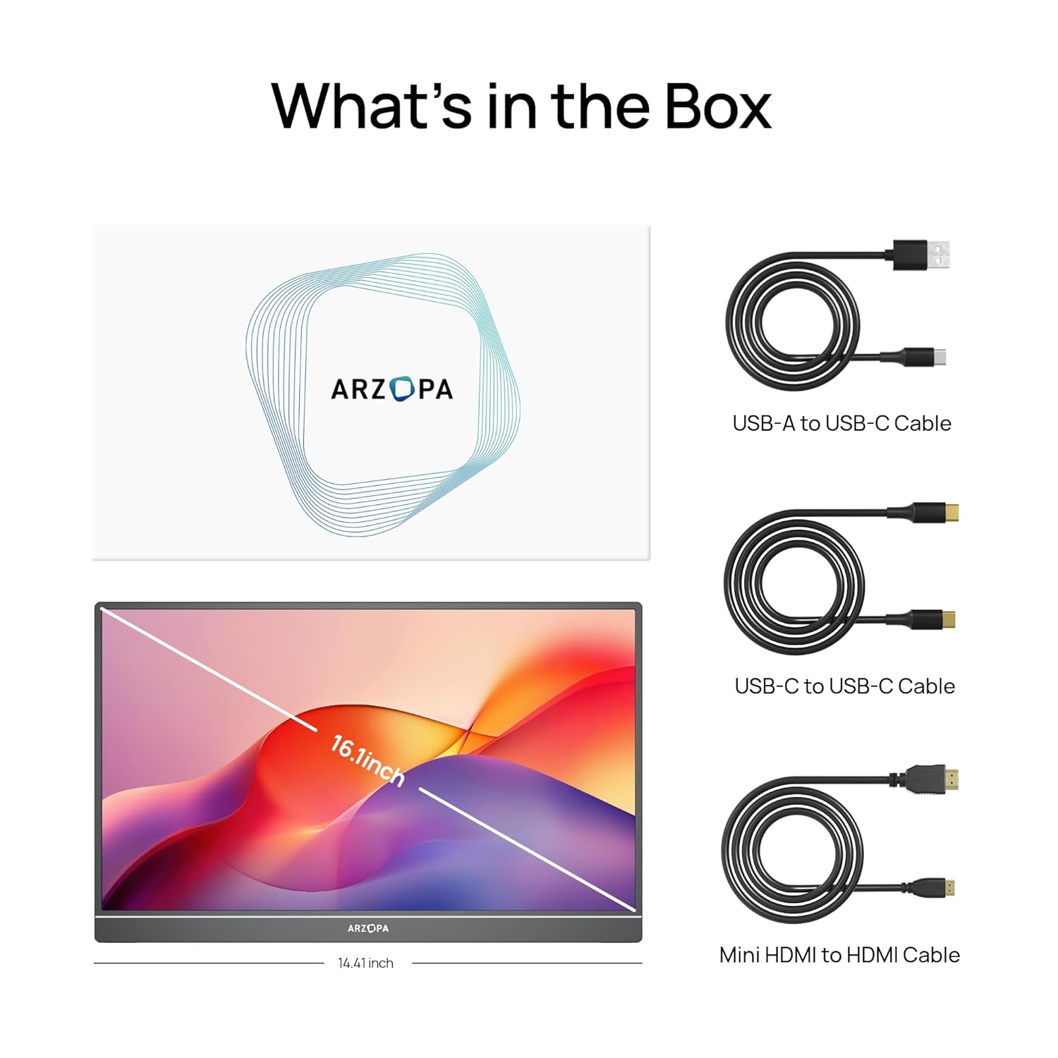 ARZOPA 16.1” FHD 1080P Portable Monitor feature 7