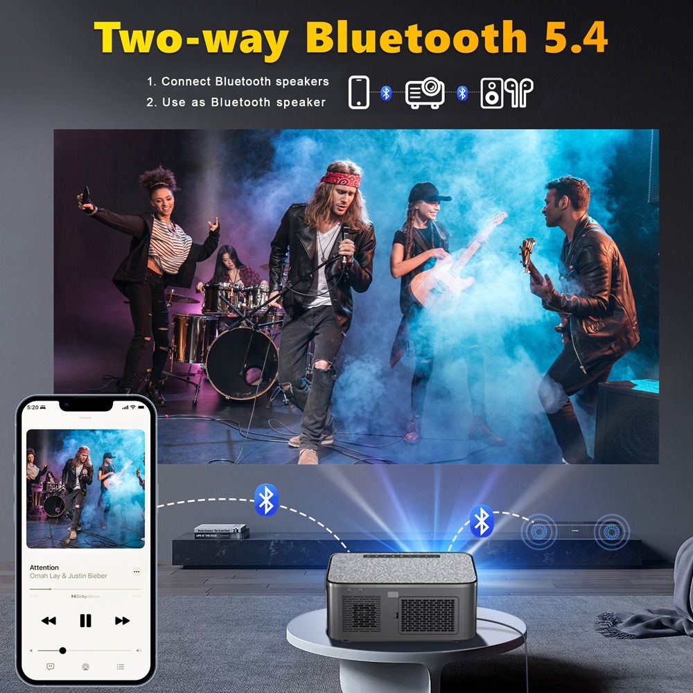 XElectron iProjector 1 Plus Digital Focus Auto Keystone Smart Projector feature 2