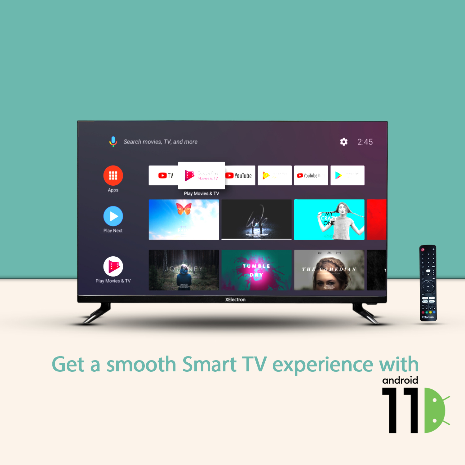 XElectron 32 Inch (80 cm) HD Ready Smart Android LED TV with Built-in Soundbar feature 10