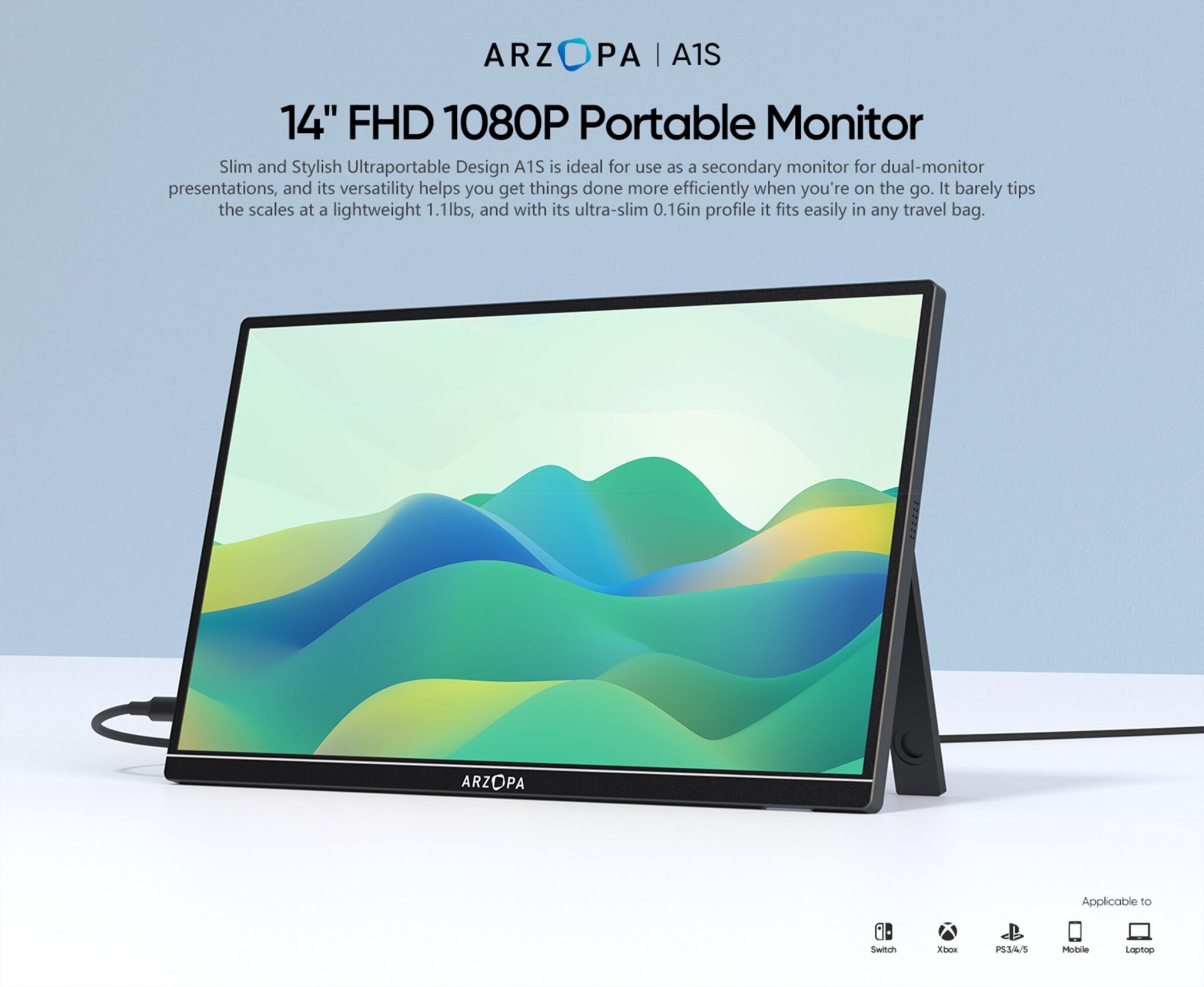 14 in Arzopa Monitor 2048x1679