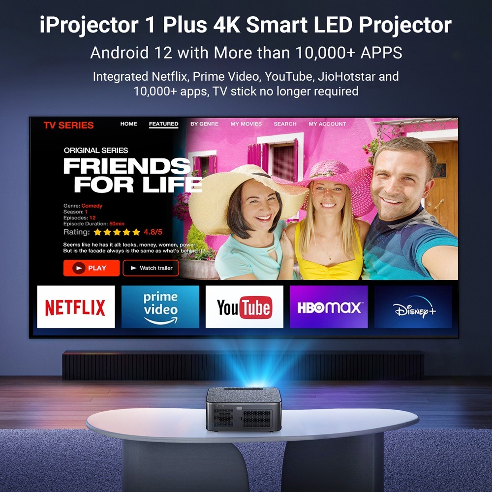 XElectron iProjector 1 Plus Digital Focus Auto Keystone Smart Projector feature 5
