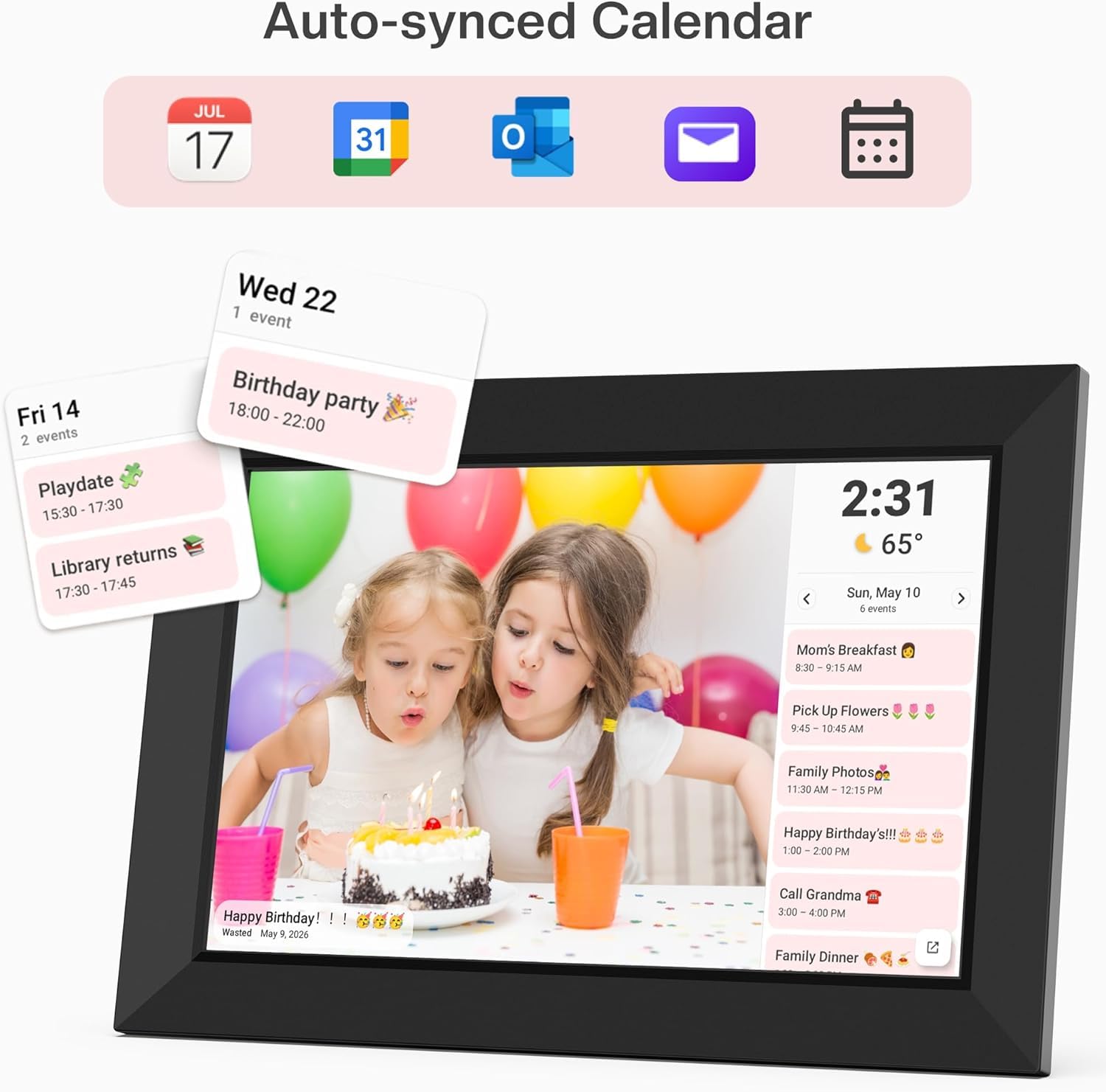 XElectron 10.1 inch WiFi Digital Photo Frame with Slideshow feature 7