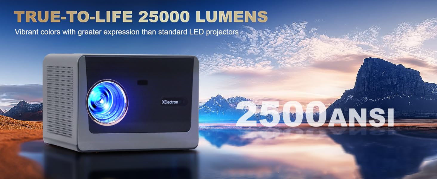 XElectron iProjector 3 Plus | Official Google TV | Dust Proof, Brightest 25000 Lumens showcase banner 1