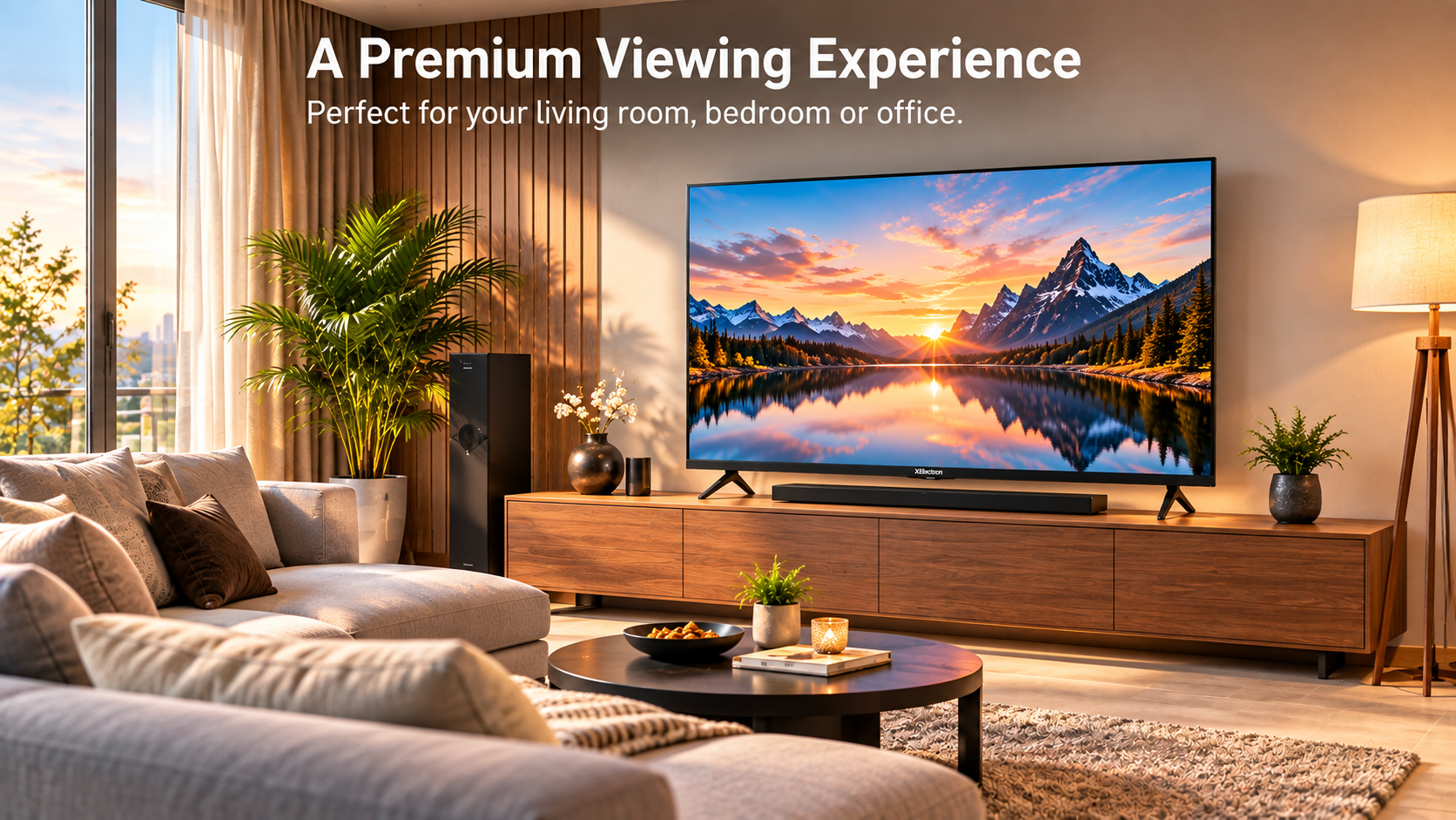 XElectron 55 Inch (140 cm) Techno Series 4K Ultra HD LED Smart Google TV 55GTV (Black) showcase banner 2