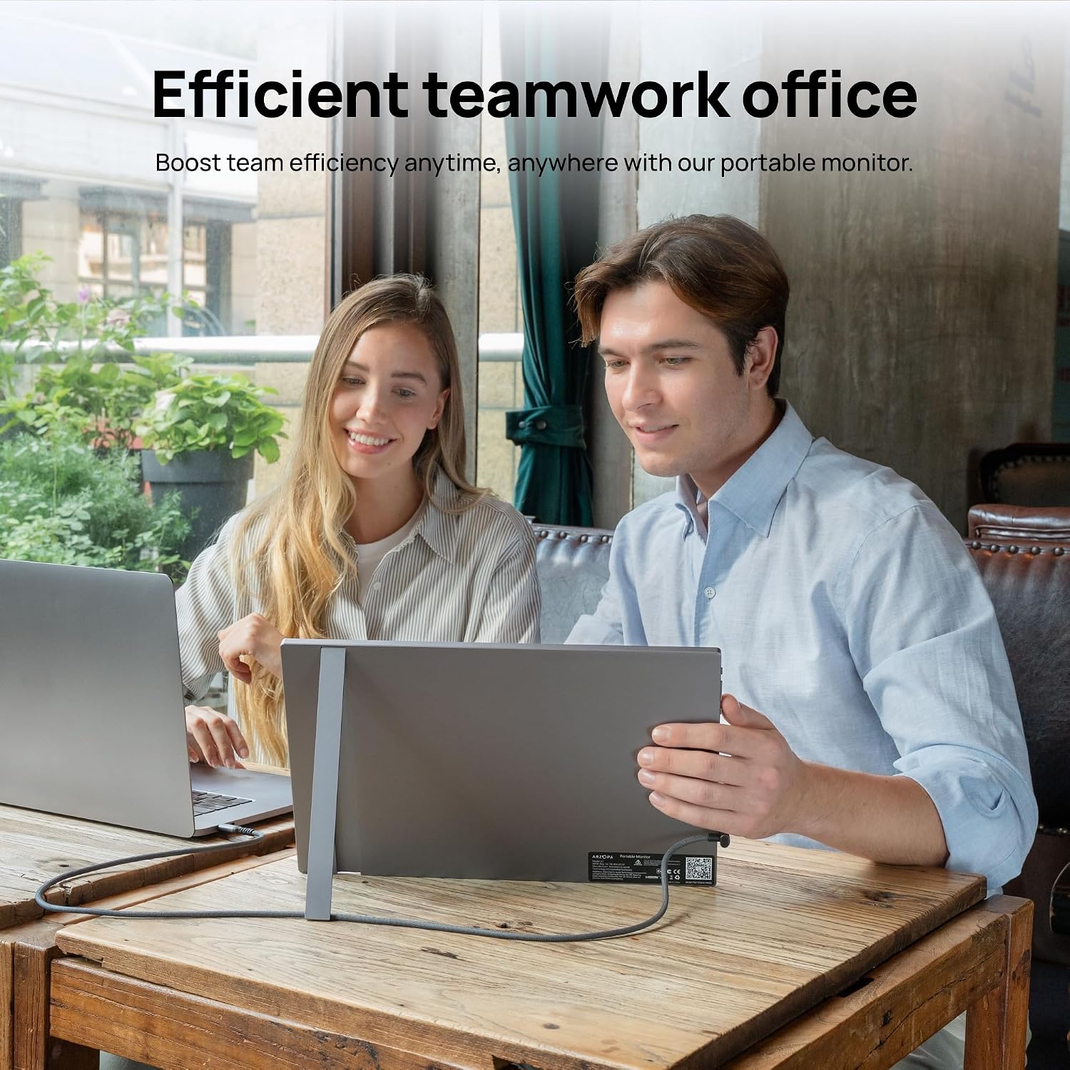 Arzopa A1 Pro 15.6 inch IPS FHD HDR 1080P Resolution 100% SRGB 300 Nits Portable Monitor feature 4