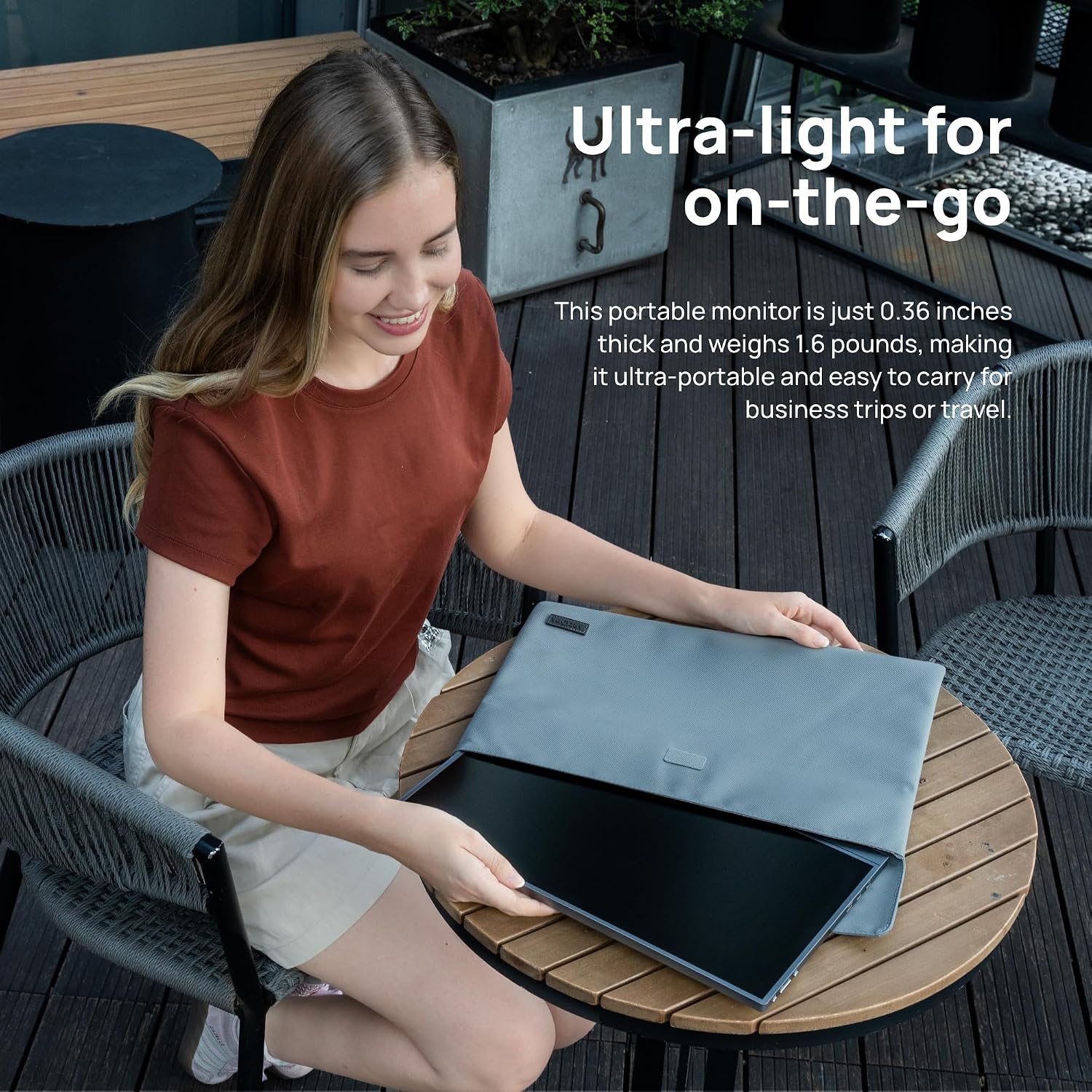 Arzopa A1 Pro 15.6 inch IPS FHD HDR 1080P Resolution 100% SRGB 300 Nits Portable Monitor feature 3